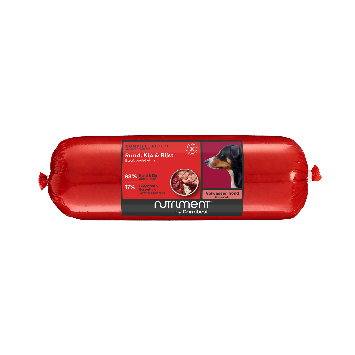Carnibest Rundvlees, Kip & Rijst (500 gram)