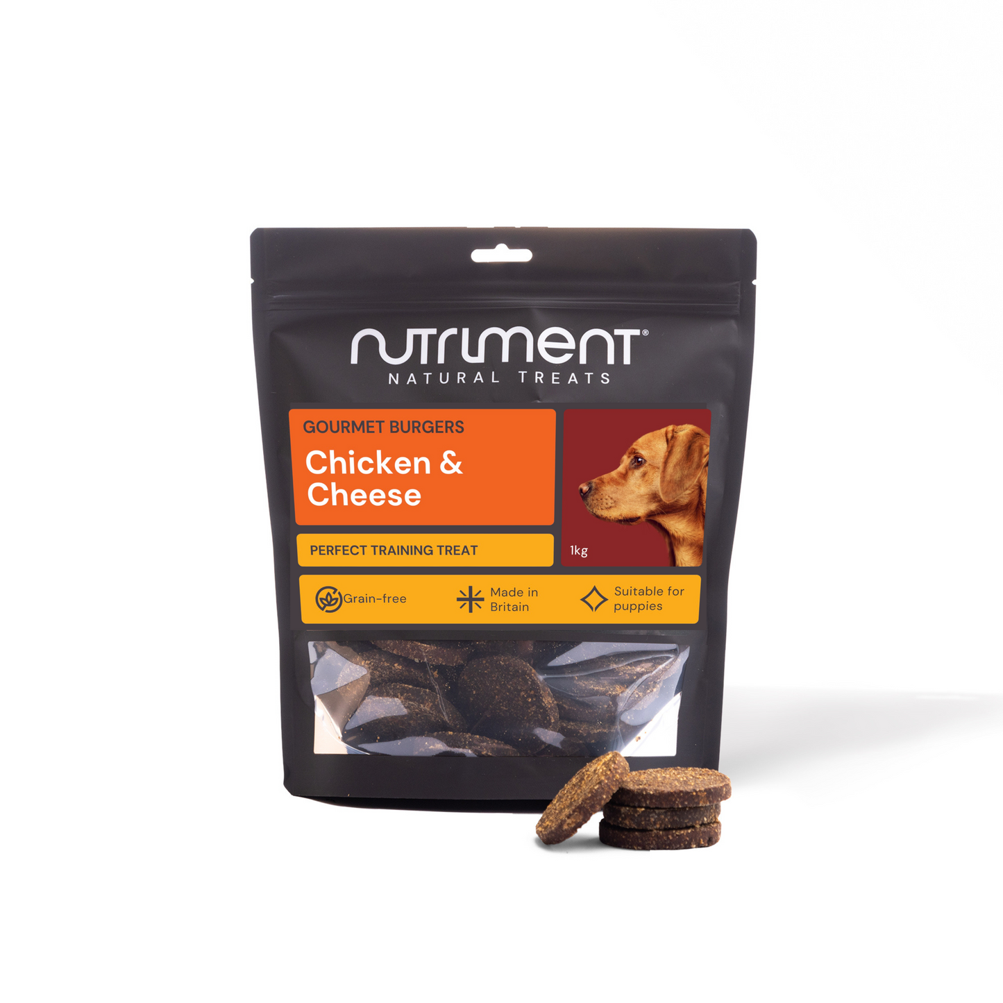 Nutriment Burgers Chicken & Cheese 1KG
