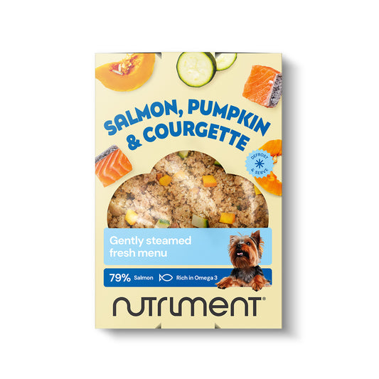 Vers menu zalm, pompoen & courgette – 400 g