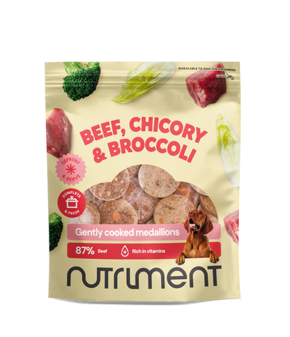 Vers menu medaillons van rundvlees, witlof & broccoli – 800 g