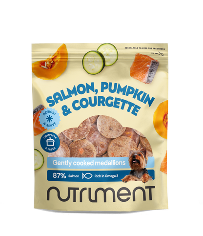 Vers menu Medaillons zalm, pompoen & courgette – 800 g