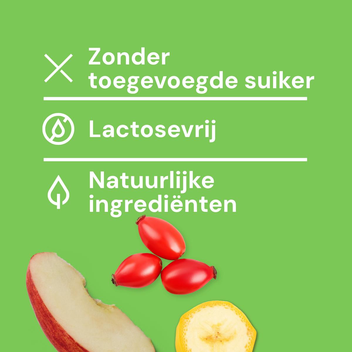 Hondenijs® Appel, banaan & rozenbottel