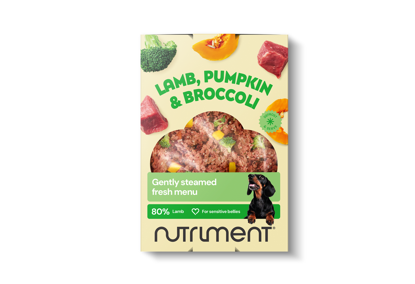Vers menu lam, pompoen & broccoli – 400 g