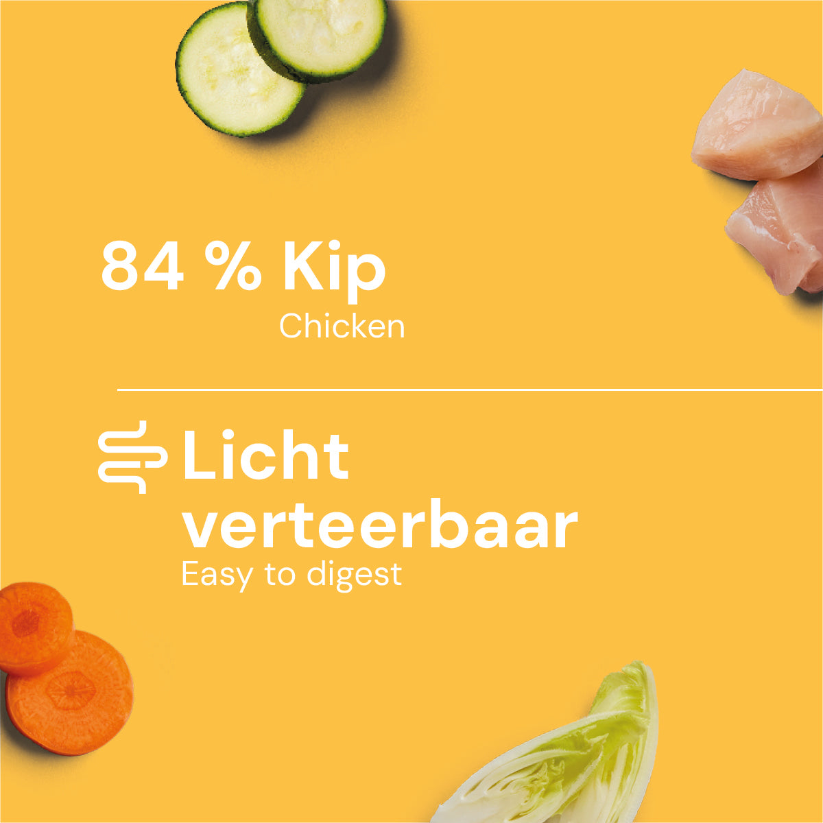 Vers menu kip, witlof & courgette – 400 g