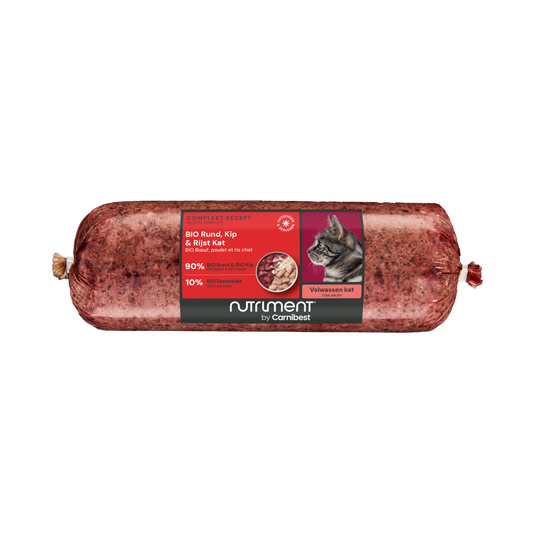 Carnibest BIO Rundvlees, Kip & Rijst Kat (500 gram)