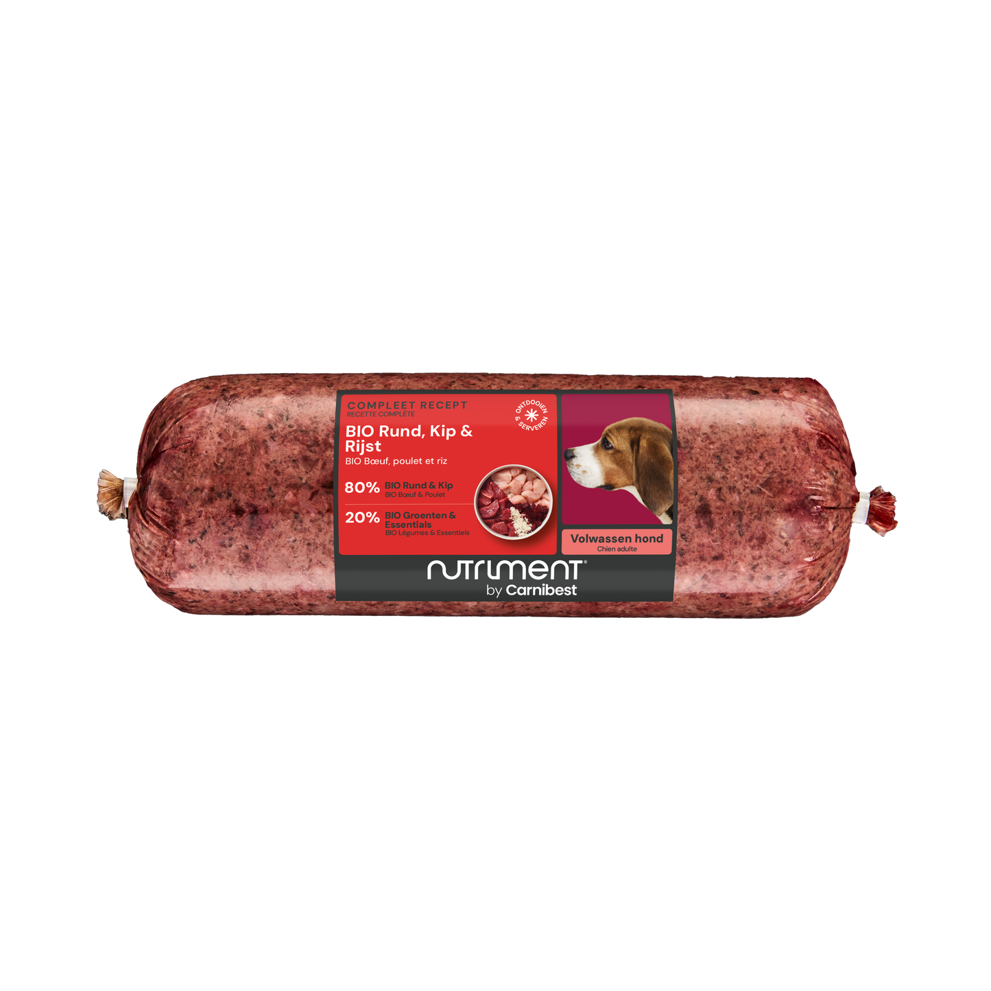 Carnibest BIO Rundvlees, Kip & Rijst (500 gram)