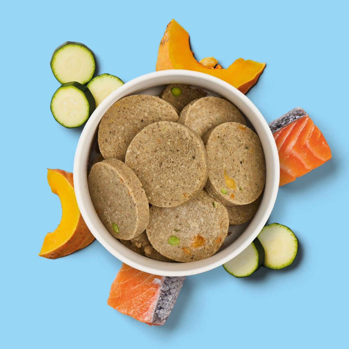 Vers menu Medaillons zalm, pompoen & courgette – 800 g