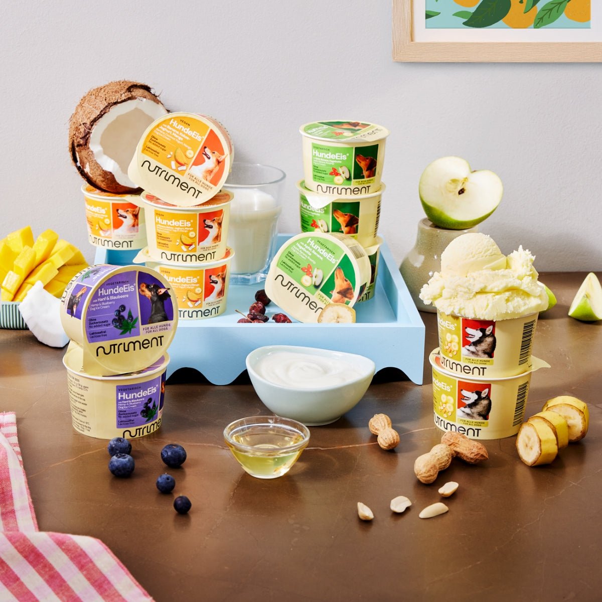 Hondenijs® Appel, banaan & rozenbottel